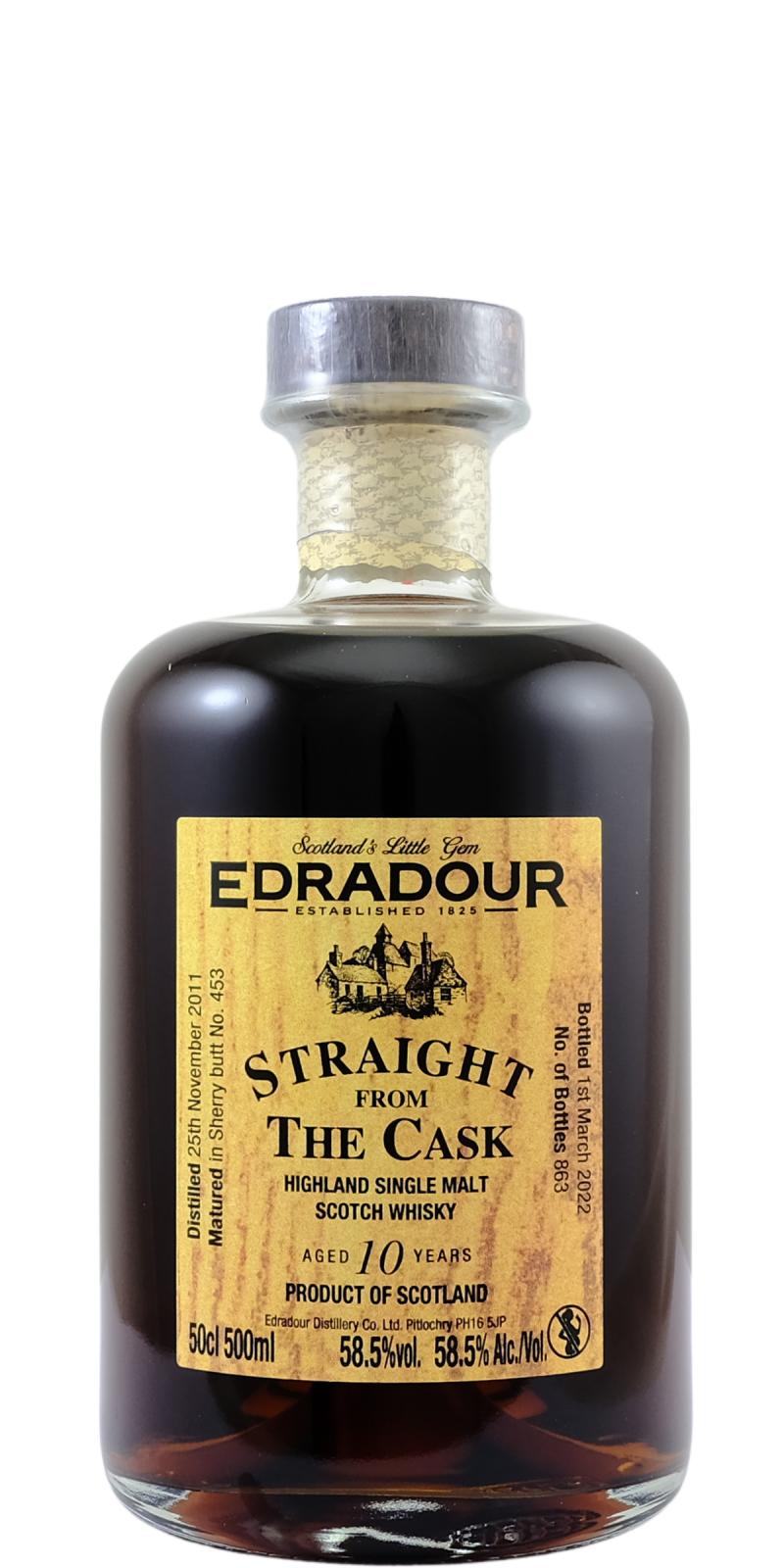 EDRADOUR - Straight From The Cask - Sherry Butt | Acla da Fans SA